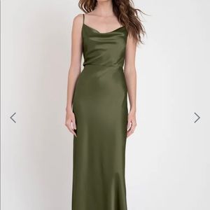 Jenny Yoo Sylvia bridesmaids dress; olive